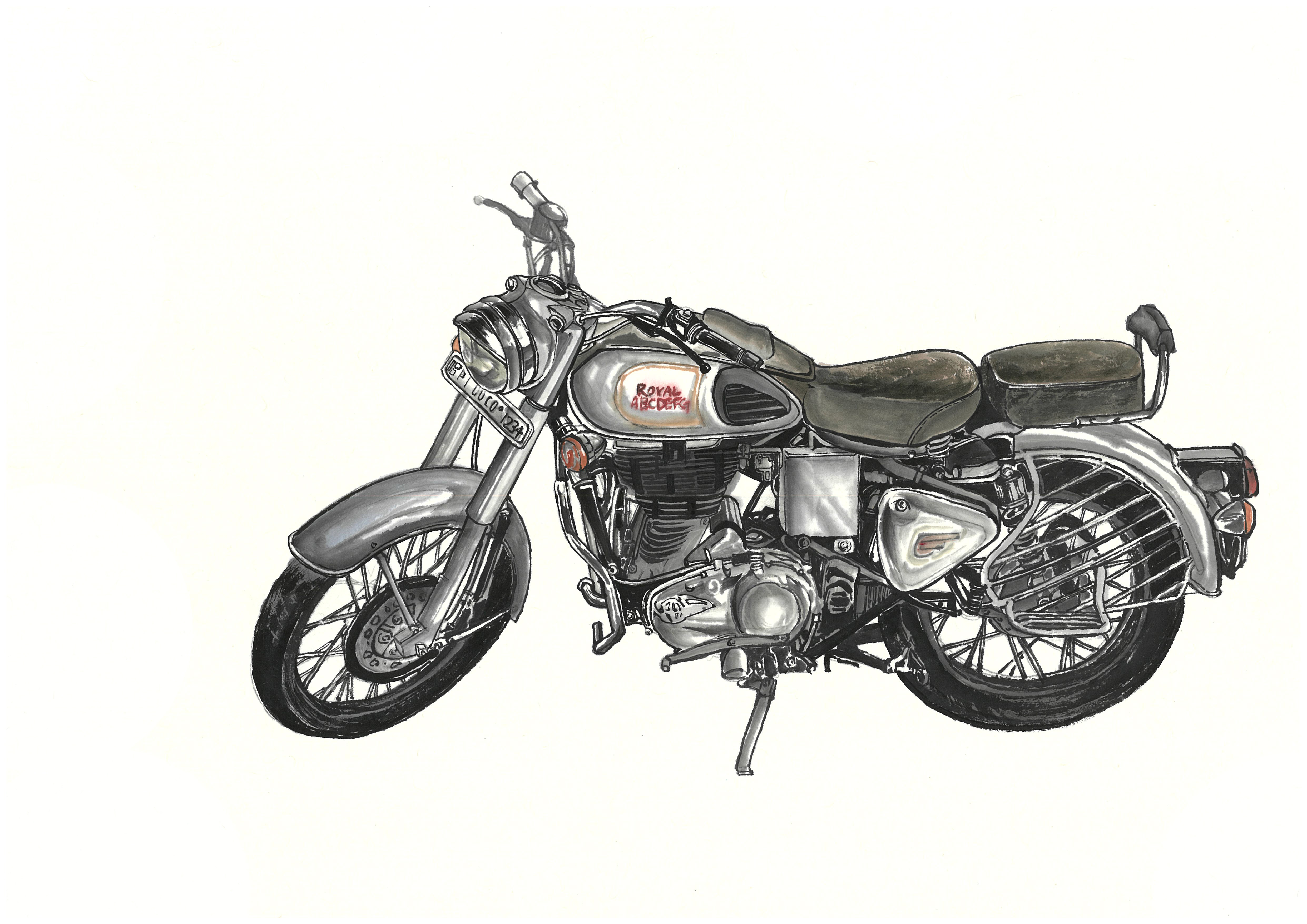 Motorcycle actual image