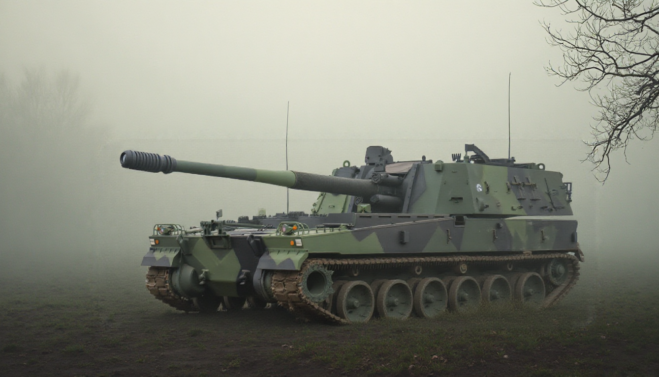 PBLS_Military Representative Image — K-9 Thunder Self-Propelled Howitzer Synthetic Image