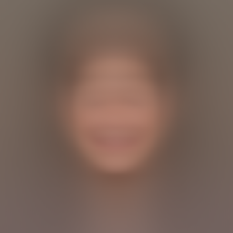 Fake 클래스 평균 이미지 — 부드러운 경계, 둥근 윤곽