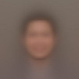 Real 클래스 평균 이미지 — 상대적으로 선명한 경계