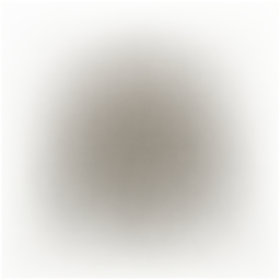 Overall mean image &mdash; blurry central mass on white background