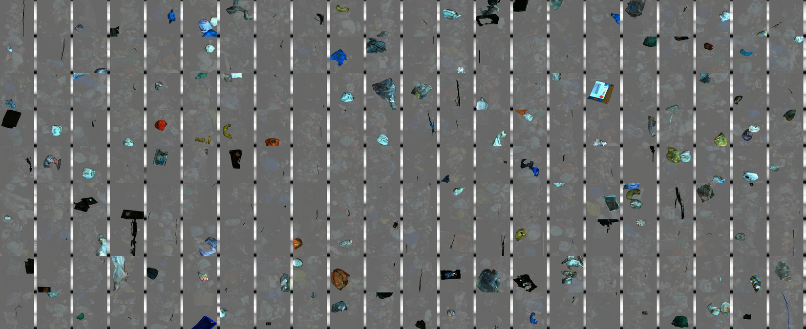 SpectralWaste 데이터셋 콜라주