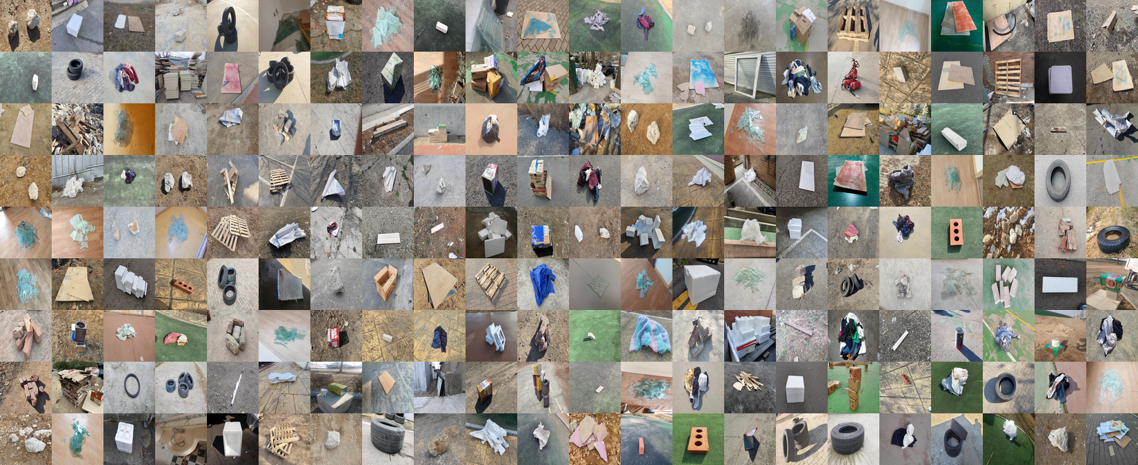 Industrial waste image dataset full collage