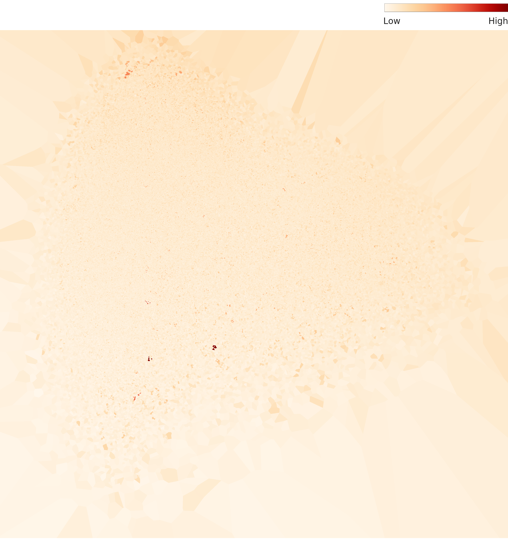 L2 overall density plot — Korean Image (Food)