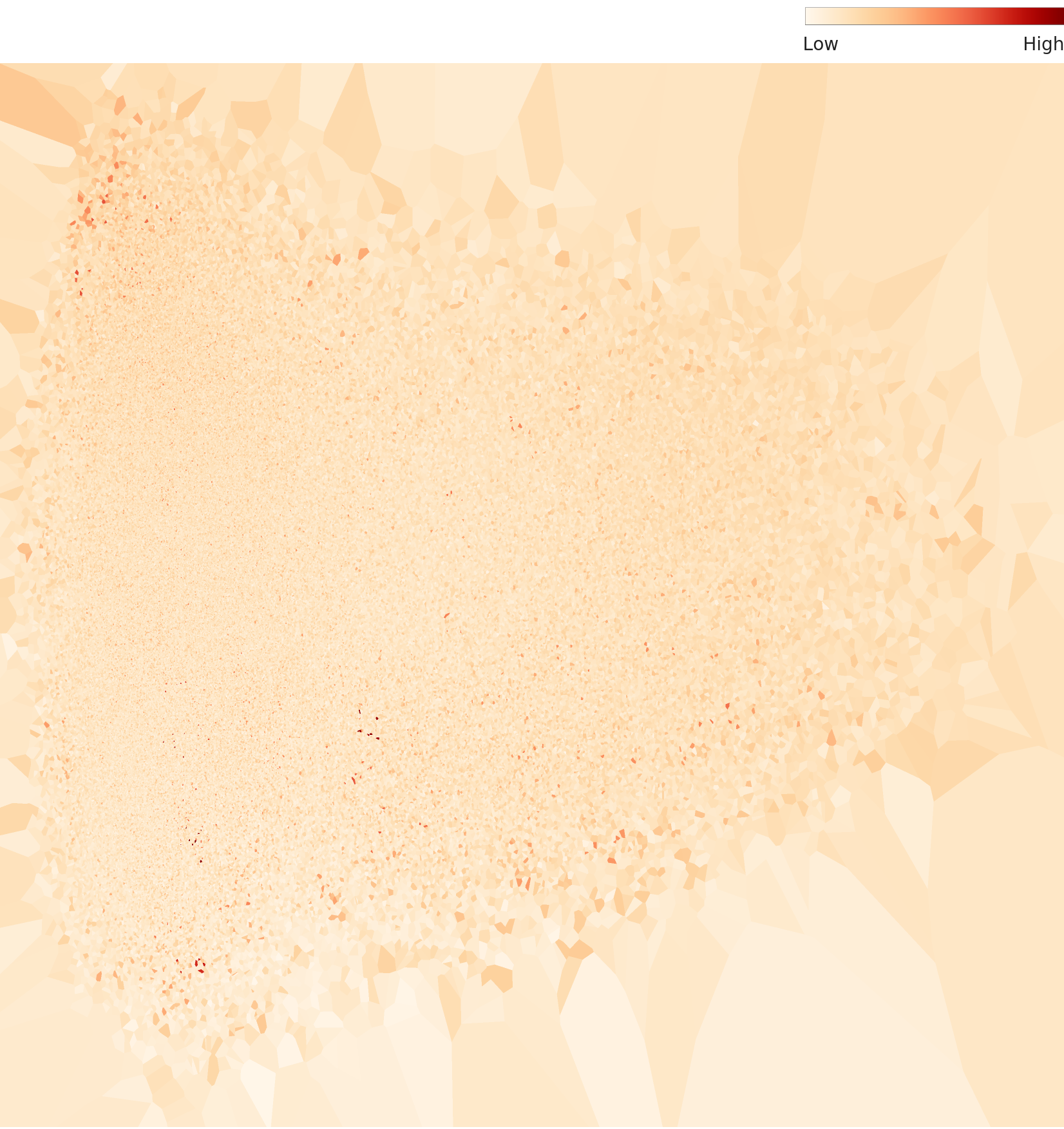 L3 overall density plot — Korean food domain-specific